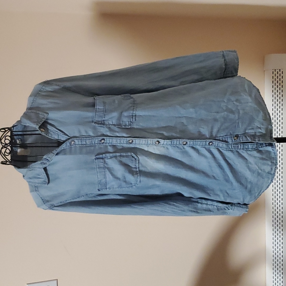 Abound blue button down shirt size S